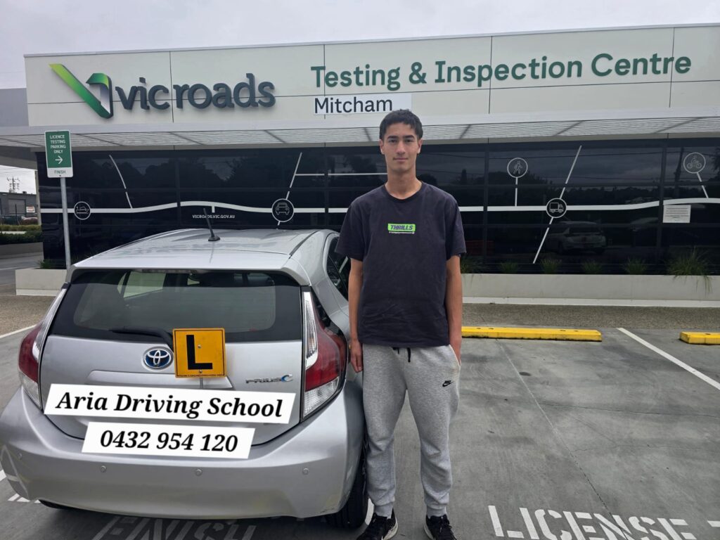 A learner passed his driving test in Mitcham after learning from Aria Driving School